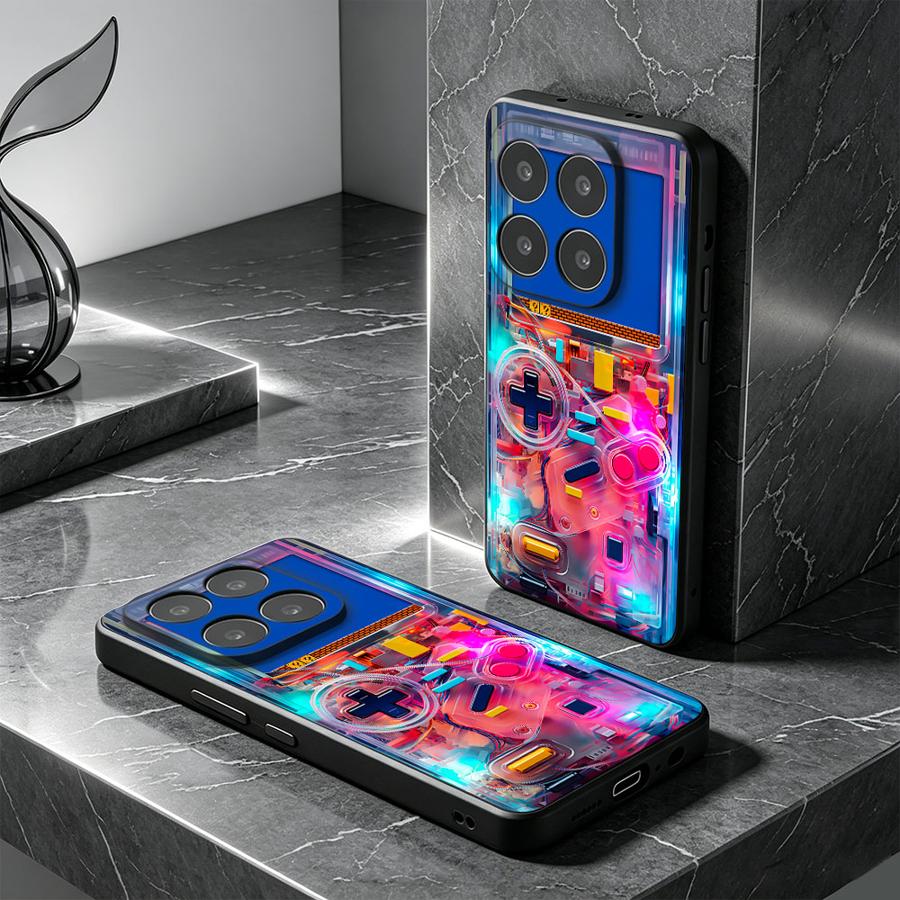 Gaming Console X7 - Kolorowe etui na telefon z motywem