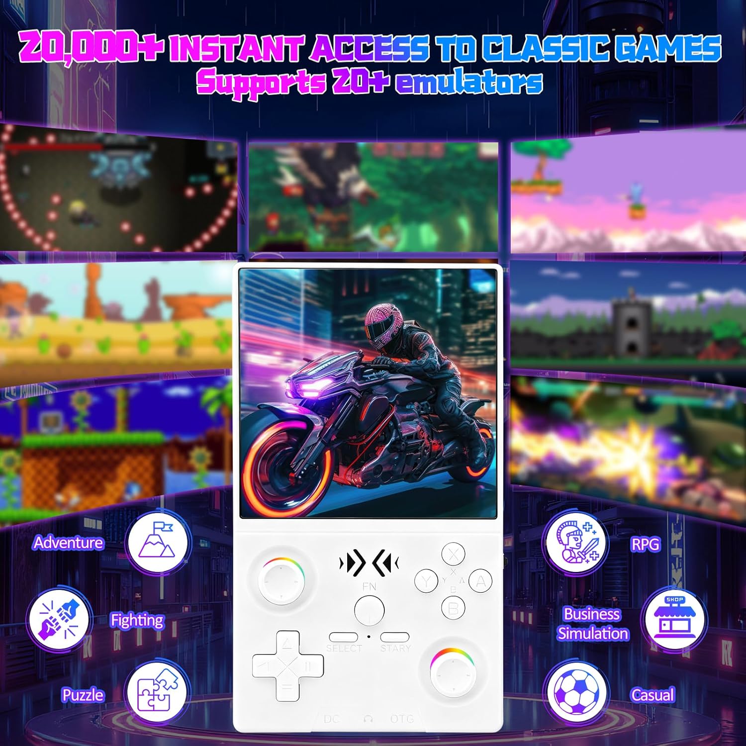 FLLBW XF40V Retro Przenośna Ko – Gaming Console Handheld Android recenzja i cena