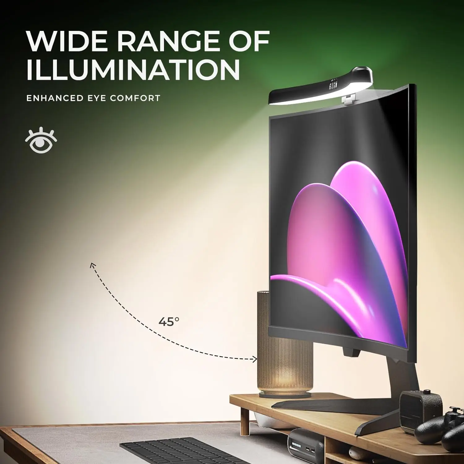Światło do monitora komputerow – Gaming Console Desk recenzja i cena